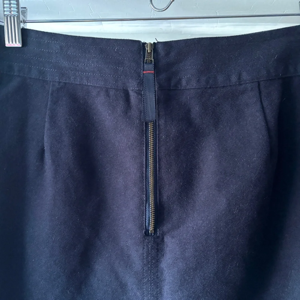 Boden Dorchester Patch Pocket Stretch Cotton Mini Skirt Navy Size 10P